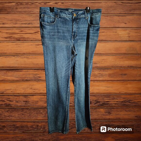 Everflex Mid Rise Jeans Size 16 Reg (OS 267) - Picture 1 of 2